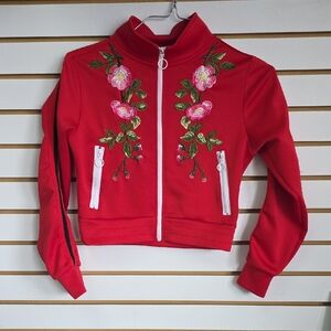 Embroidered Track Jacket Small